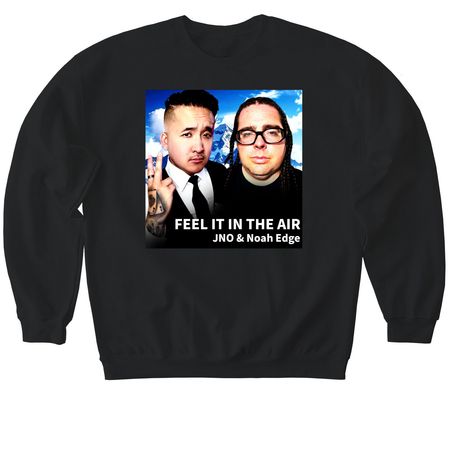 FEEL IT IN THE AIR T-SHIRT, a Black Softstyle Crewneck Sweatshirt