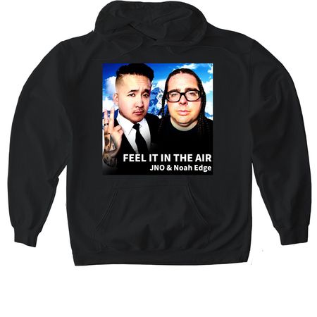 FEEL IT IN THE AIR T-SHIRT, a Black Gildan Softstyle Pullover Hoodie