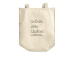 Balkoia Arts Limited - Tote Bags, a Natural Over-the-Shoulder Shopping Tote Bag (back-view)