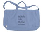 Balkoia Arts Limited - Tote Bags, a Elemental Blue Reclaimist G2G Tote Bag (back-view)