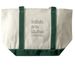 Balkoia Arts Limited - Tote Bags, a Natural/Forest Large Two-Tone Canvas Tote Bag (back-view)