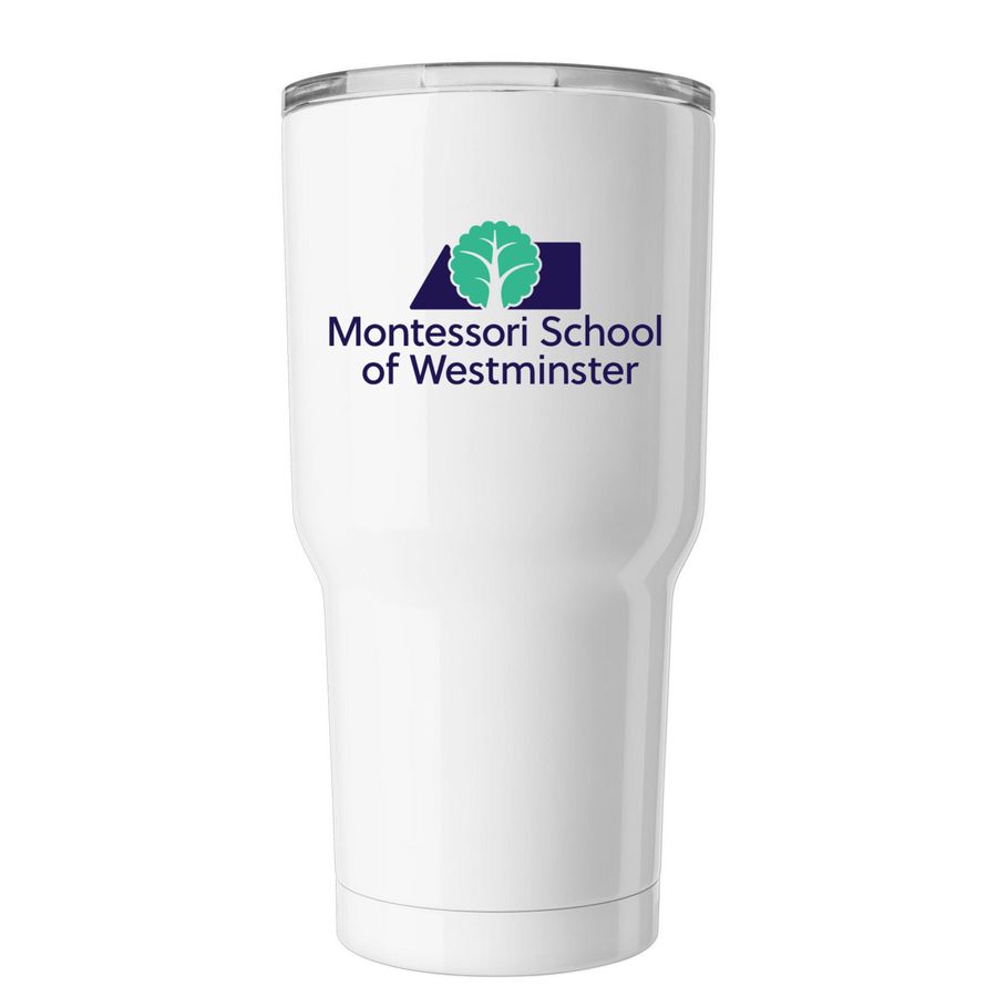 Tumbler: MSW Logo, a White Insulated Tumbler