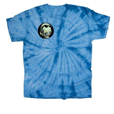 Support our channel, a Baby Blue Classic Tie Dye Tee