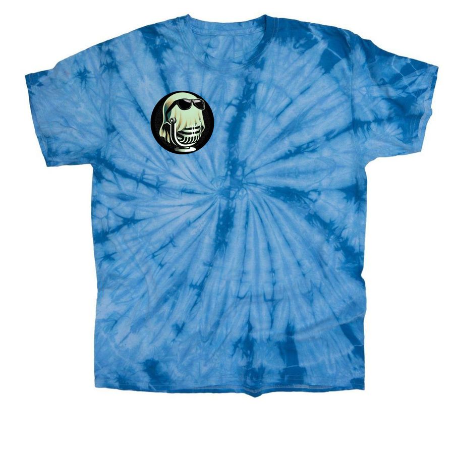 Support our channel, a Baby Blue Classic Tie Dye Tee
