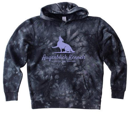 Augenblick Kennels&nbsp;, a Black Youth Tie Dye Pullover Hoodie