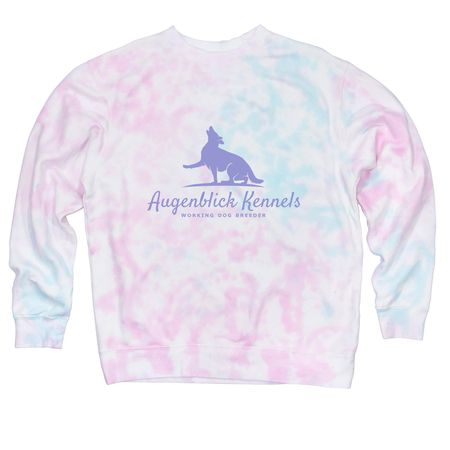 Augenblick Kennels&nbsp;, a Cotton Candy Tie Dye Crewneck Sweatshirt