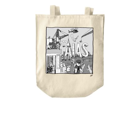 AIAS Design Competition Tote, a Natural Over-the-Shoulder Shopping Tote Bag
