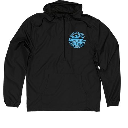 Windbreaker, a Black Quarter-Zip Windbreaker