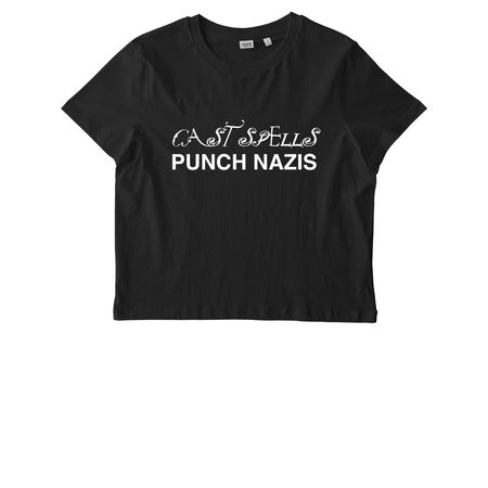 Cast Spells Punch Nazis, a Black Stanley/Stella Women?s Stella Muser Tee