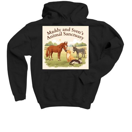 Farm shirt&nbsp;, a Black Youth Pullover Hoodie