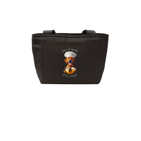 Chef du jour, a Deep Black Insulated Lunch Tote