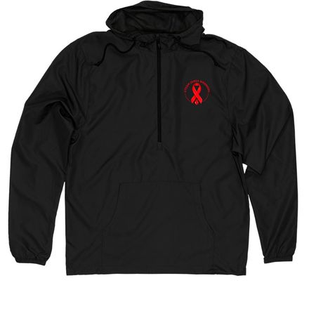 The James Warriors, a Black Quarter-Zip Windbreaker