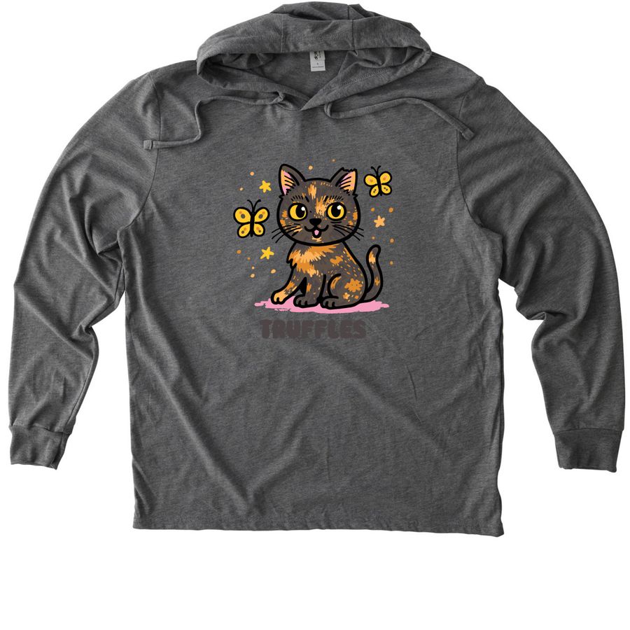 Pullover Hoodies by @trufflesthetortie, a Aluminum Grey Allmade Eco Triblend Hoodie Tee