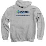 NASW VT 2026 Conference, a Sport Grey Pullover Hoodie (back-view)