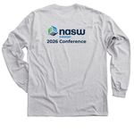 NASW VT 2026 Conference, a Sport Grey Classic Long Sleeve Tee (back-view)
