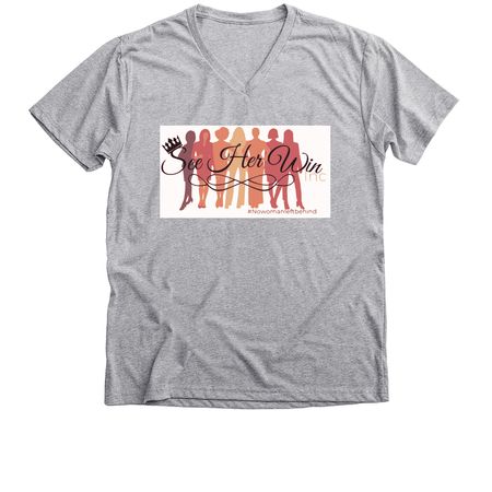 See her win Inc.&nbsp;, a Athletic Heather Premium V-Neck Tee