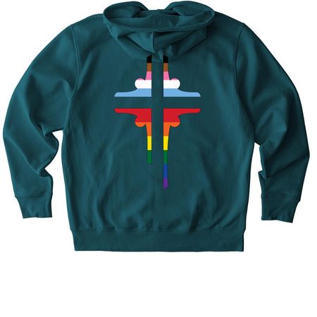 Beloved Full Zip, a Stargazer Stanley/Stella Unisex Cultivator 2.0 Zip Up Pullover Hoodie (back-view)