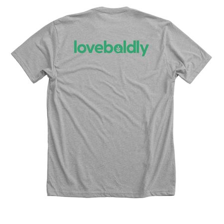 Some Christians are LGBTQIA+, a Athletic Heather Premium Unisex Tee (back-view)
