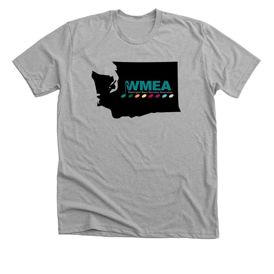 WMEA New Logo, a Athletic Heather Premium Unisex Tee