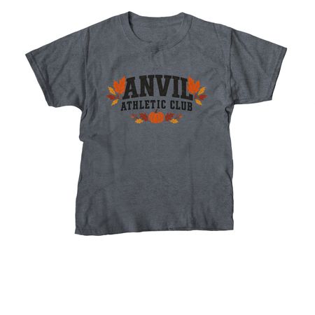 Autumn Anvil Apparel, a Dark Heather Youth Unisex Tee