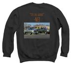 NEJ?, a Black Crewneck Sweatshirt (back-view)