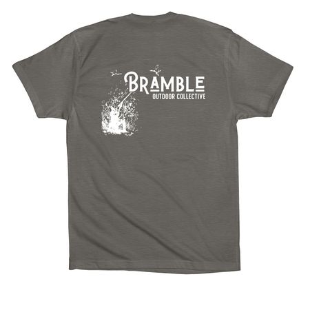 Bramble Upland Tee, a Storm Premium Cotton Tee (back-view)