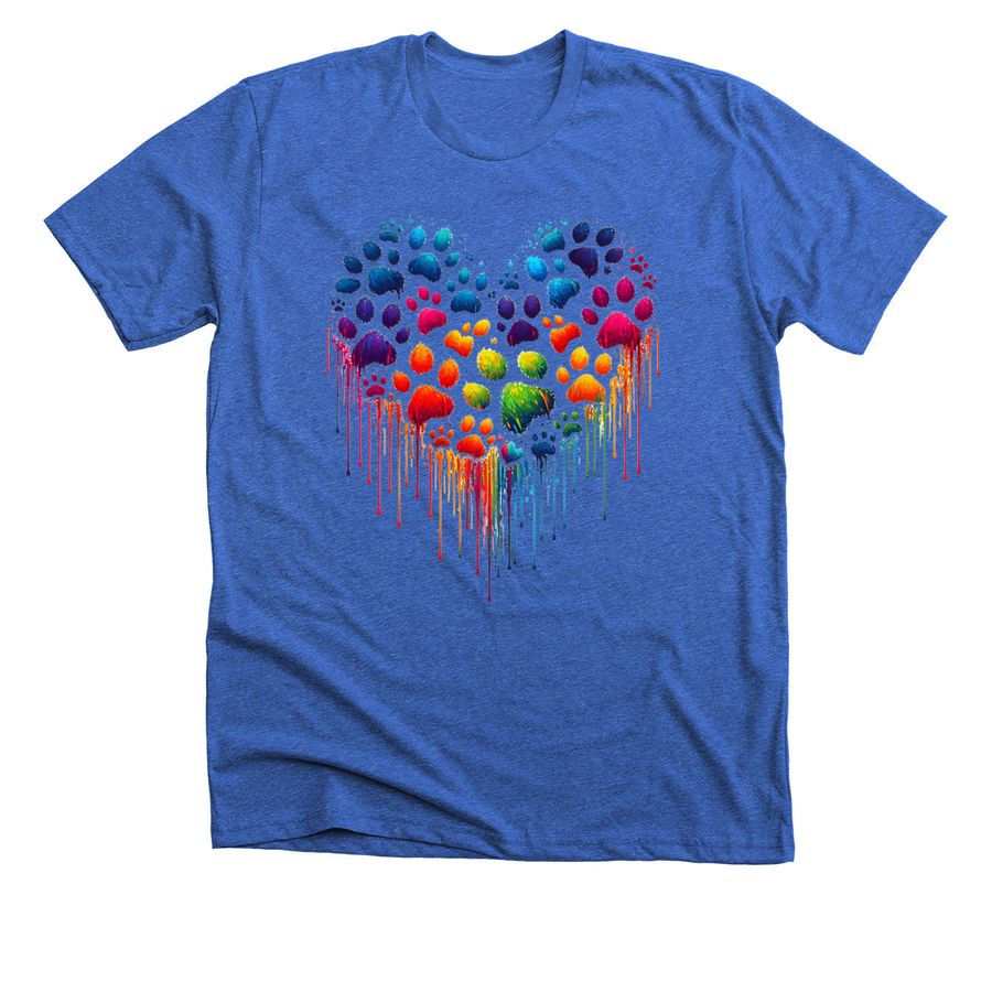 My heart has paws!, a Heather True Royal Premium Unisex Tee