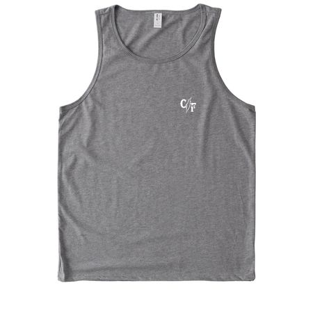 OG Logo 2.0, a Aluminum Grey Allmade Eco Triblend Tank (back-view)
