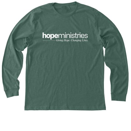 Hope Ministries (Tees & Sweatshirts), a Heather Forest Premium Long Sleeve Tee