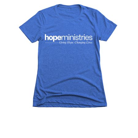 Hope Ministries (Tees & Sweatshirts), a Royal Women's Slim Fit Tee