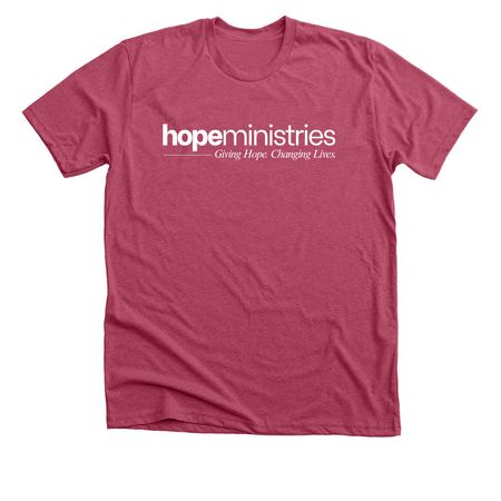 Hope Ministries (Tees & Sweatshirts), a Heather Raspberry Premium Unisex Tee