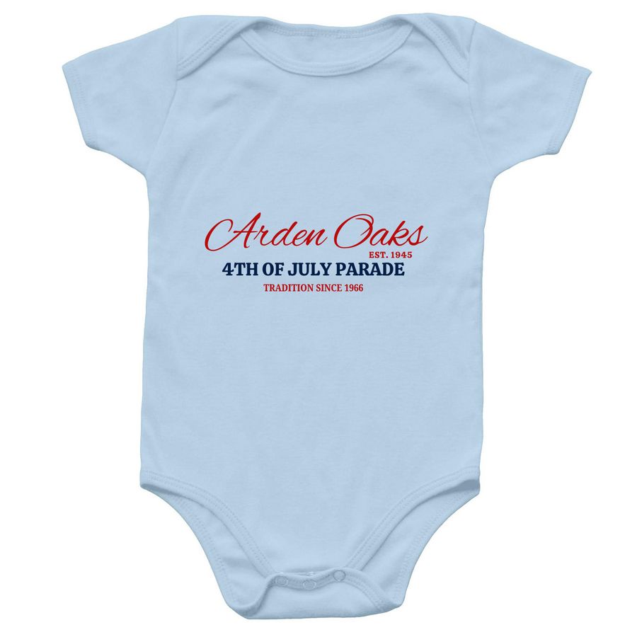 Baby 4th of July, a Light Blue Infant Onesie