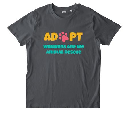 Whiskers Are We Animal Rescue, a Anthracite Stanley/Stella Unisex Rocker Tee