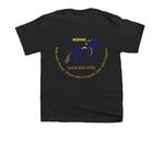 Reed Riding Instruction-Slogan, a Black Youth Unisex Tee (back-view)