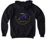 Reed Riding Instruction-Slogan, a Black Softstyle Youth Pullover Hoodie (back-view)