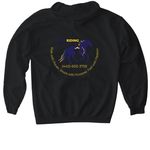 Reed Riding Instruction-Slogan, a Black Gildan Softstyle Pullover Hoodie (back-view)