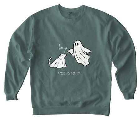 boo-p, a Blue Spruce Comfort Colors Crewneck Sweatshirt