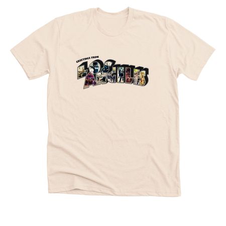 Greetings From Los Angeles!, a Heather Soft Cream Premium Unisex Tee