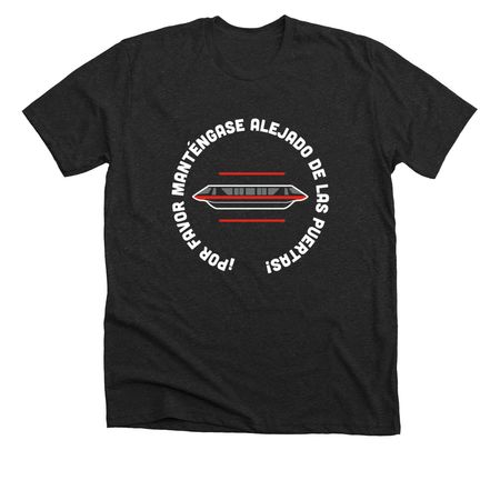 Stand Clear, a Dark Grey Heather Premium Unisex Tee