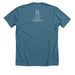 Kennel building&nbsp;, a Heather Deep Teal Premium Unisex Tee (back-view)
