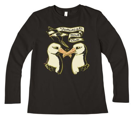 Feminist Bird Club Albatross Design, a Black Women?s Premium Long Sleeve Tee