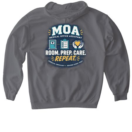 MOA Team Shirt, a Charcoal Gildan Softstyle Pullover Hoodie