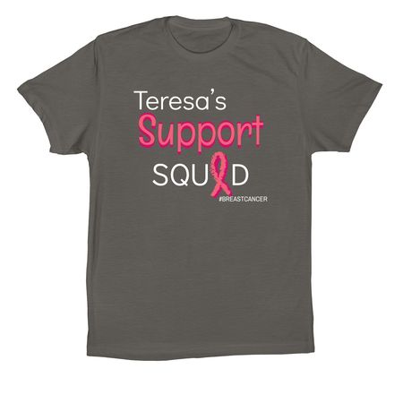 BreastCancer Journey, a Asphalt Premium Cotton Tee
