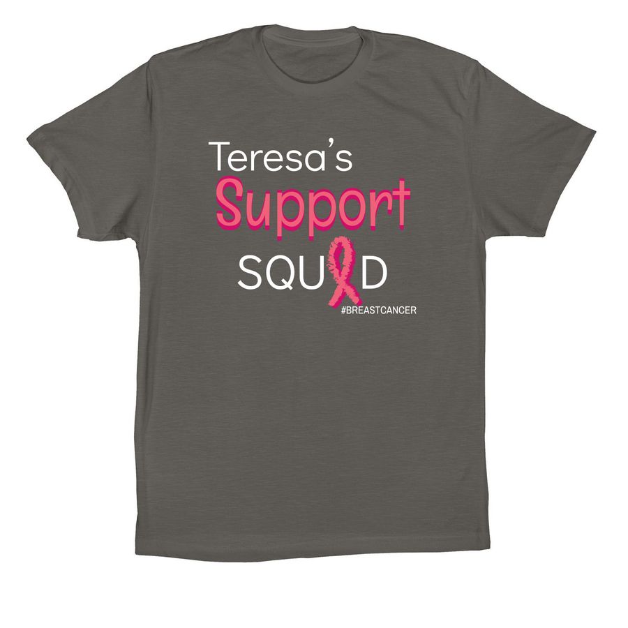 BreastCancer Journey, a Asphalt Premium Cotton Tee