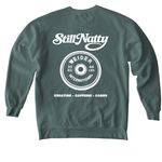 StillNatty, a Blue Spruce Comfort Colors Crewneck Sweatshirt (back-view)