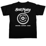 StillNatty, a Black Comfort Colors Unisex Tee (back-view)