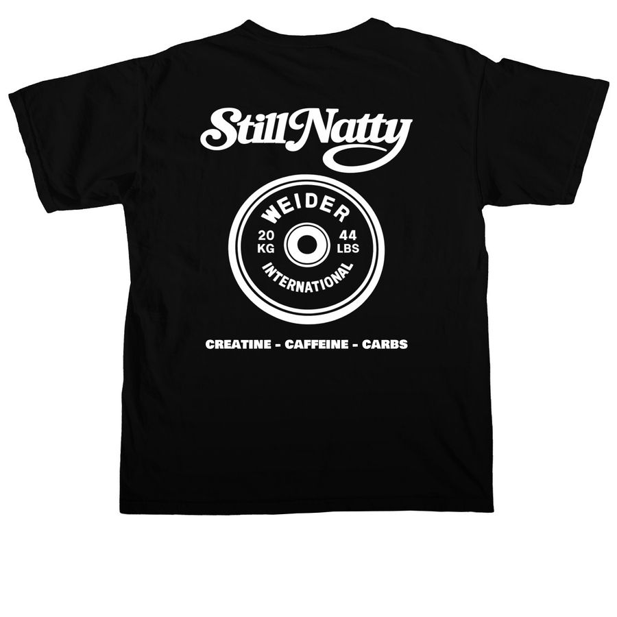 StillNatty, a Black Comfort Colors Unisex Tee (back-view)