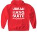 URBAN HANG SUITE, a Red Gildan Softstyle Pullover Hoodie