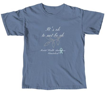 Mental Health Awareness 3, a Blue Jean Comfort Colors Unisex Tee