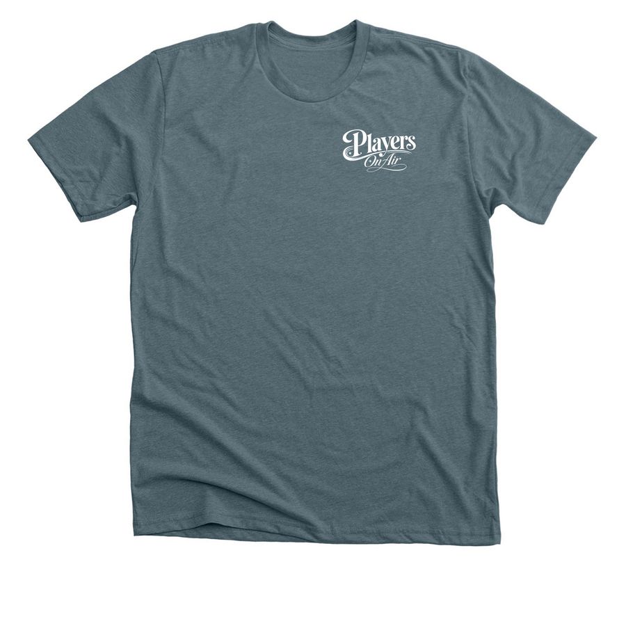 Players on Air Basic Shirt, a Heather Slate Premium Unisex Tee